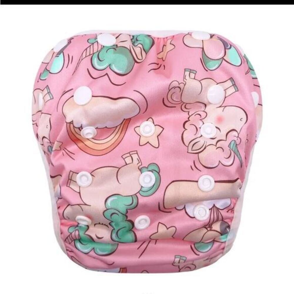 New lot of two: pink baby swim diaper Size 3-36 months SOLD